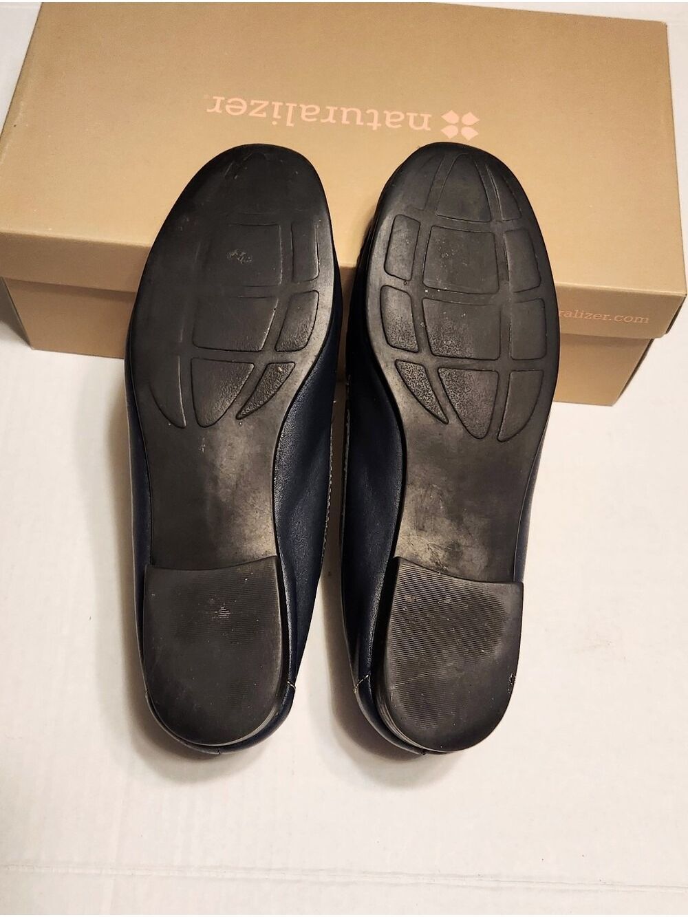 Naturalizer Simba Comfort Leather Slip-On Moccasin Loafer Flat Shoe Navy 6 M - Picture 8 of 10